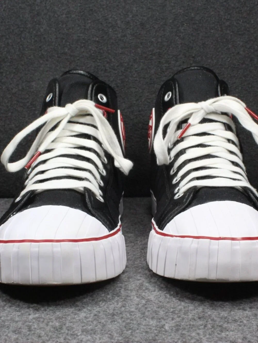 Red Ball Jets ‘51 HI Sneakers Black White Unisex Mens Size 11.5 Womens 13